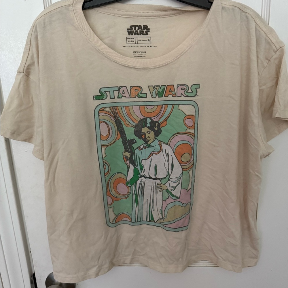 Star Wars Beige Princess Leia Crop Top